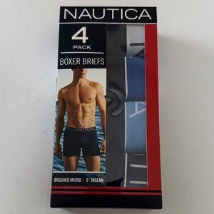 Nautica Boxer Briefs Mens Medium 4 Pack